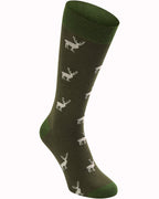 Parforce Socks with deer motif (Brown/olive)