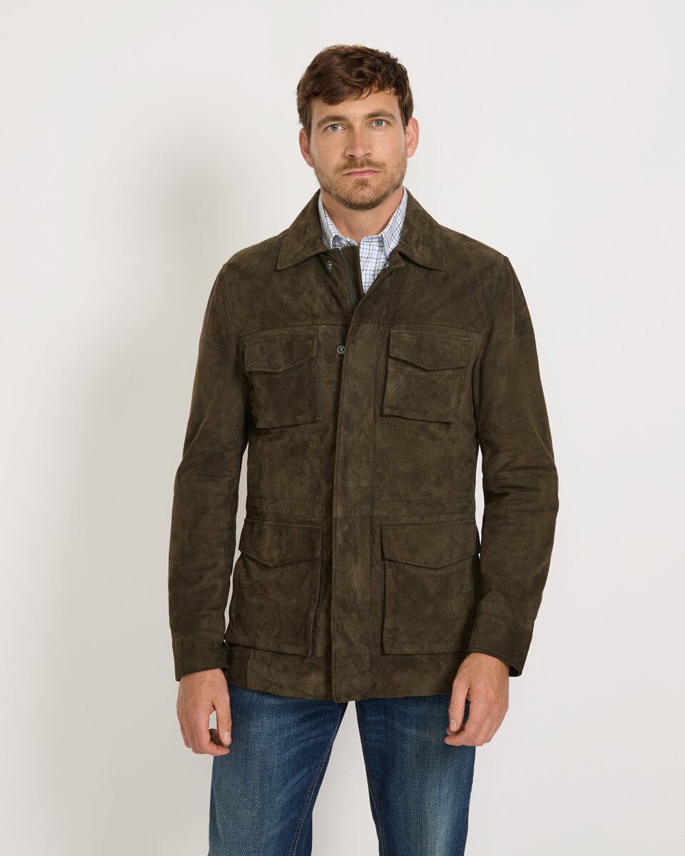 Highmoor Leather field jacket (Olive)
