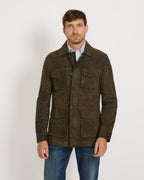 Highmoor Leather field jacket (Olive)