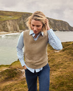 Highmoor V-neck sweater (Beige)