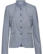 Reitmayer Herringbone stand-up collar jacket (Green)