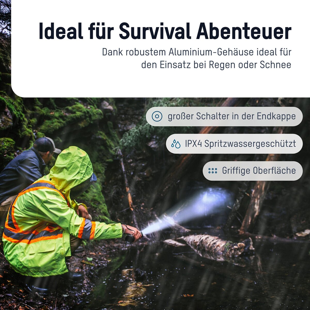 Ansmann Survival Flashlight TS1000RF
