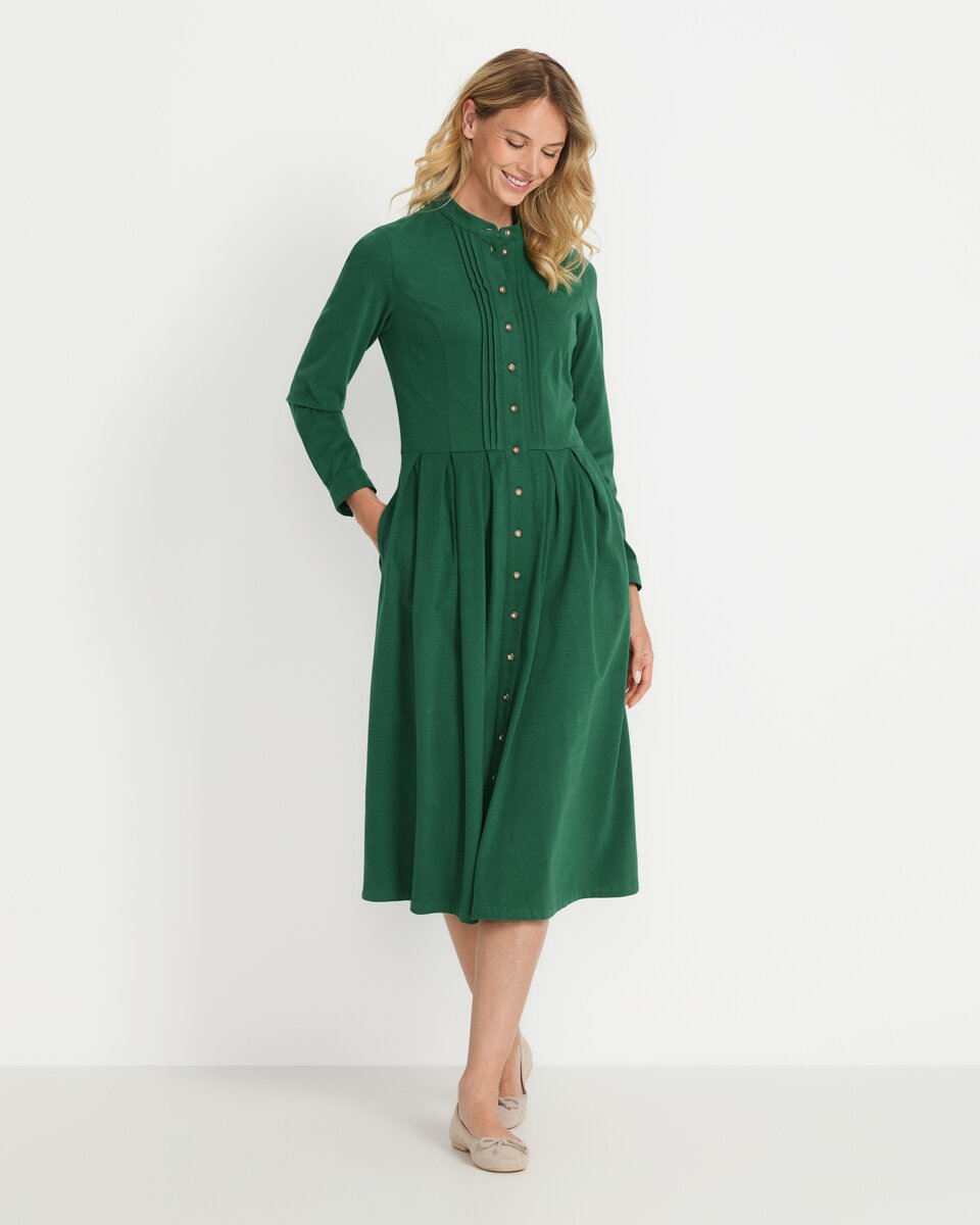 Luis Steindl Jersey dress with piping (Green)