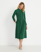 Luis Steindl Jersey dress with piping (Green)