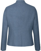 Luis Steindl Tweed stand-up collar jacket (Blue)