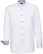 Luis Steindl Stand-up collar shirt (White)
