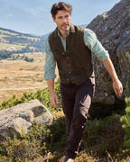 Luis Steindl Traditional shirt, pack of 2 (Green/white.)