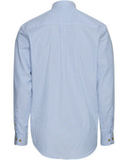 Luis Steindl Oxford shirt with stand-up collar (Blue White)