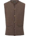 Luis Steindl Left-left knitted vest (Brown)