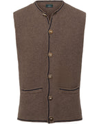 Luis Steindl Left-left knitted vest (Brown)