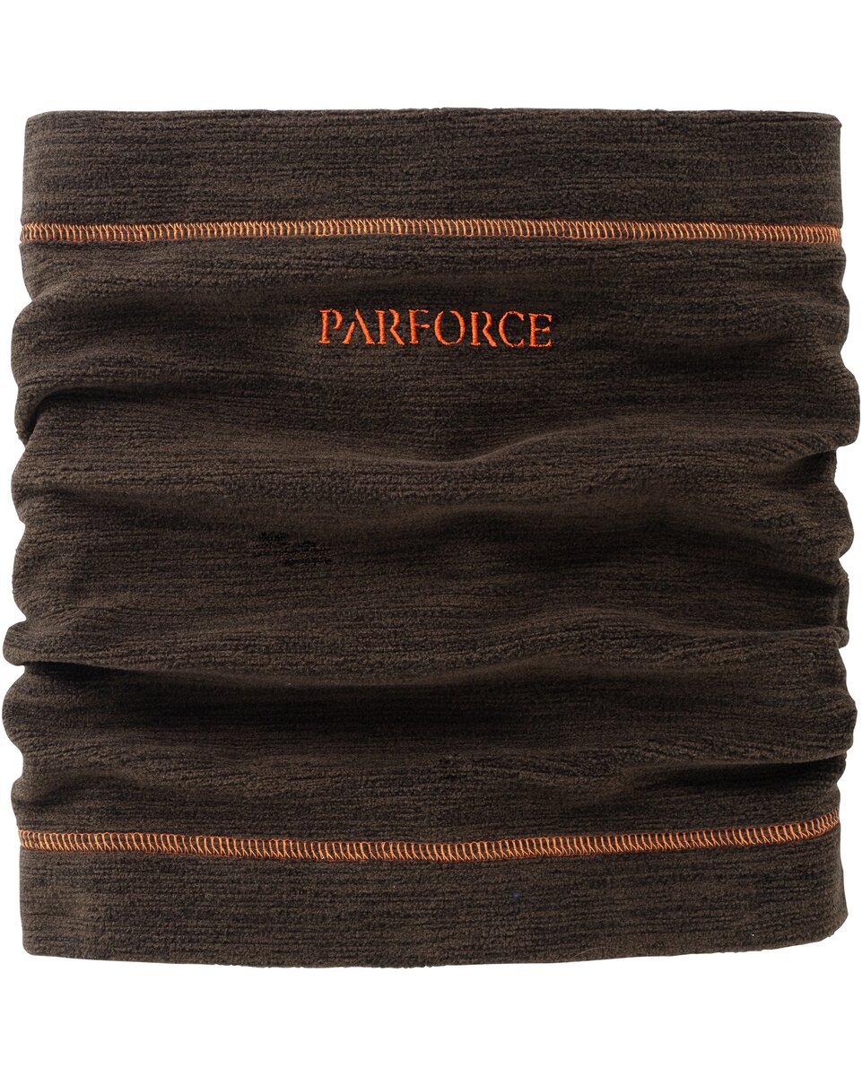 Parforce Pack of 2 fleece tube scarves (Olive/signal orange)