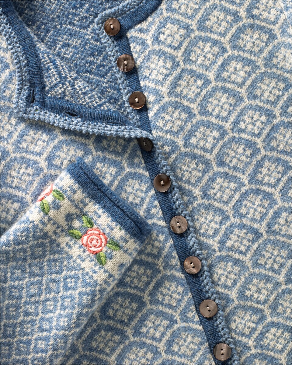 Reitmayer Jacquard cardigan (Light Blue)
