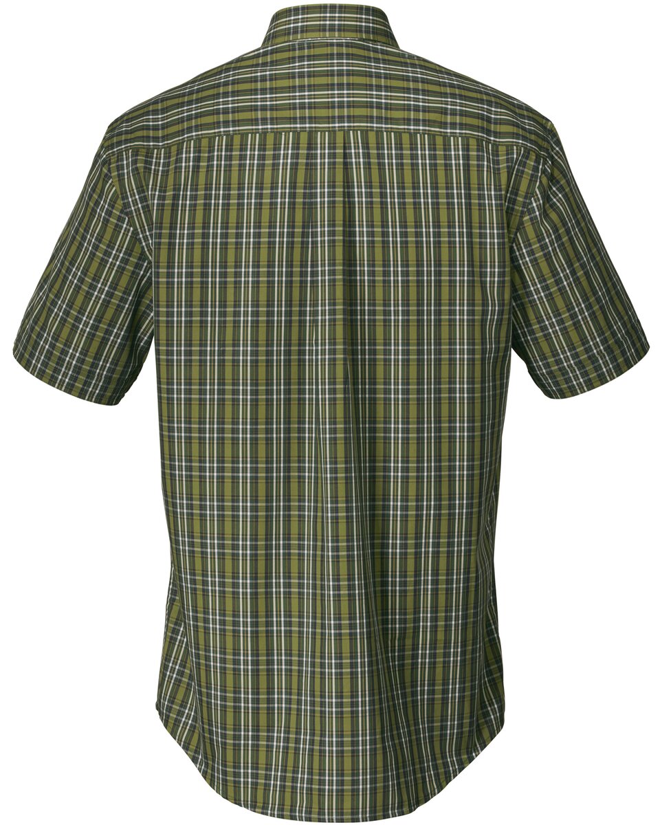 Wald & Forst Checked shirt, short sleeves (green checkered)