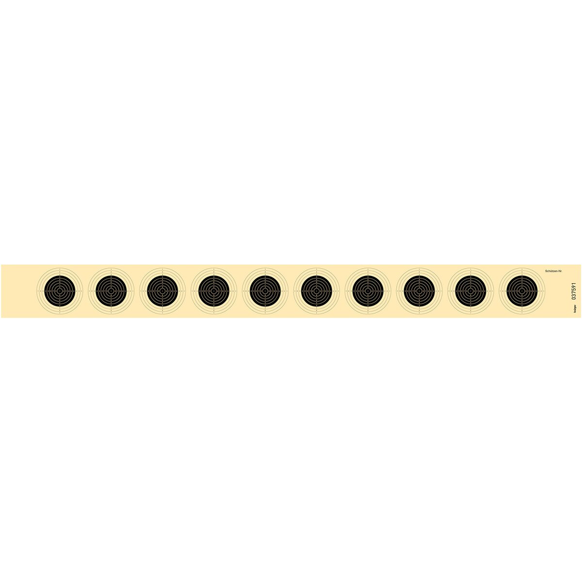 Krüger Druck + Verlag Target Strips Air Rifle 10 Images – 1,000 Pieces
