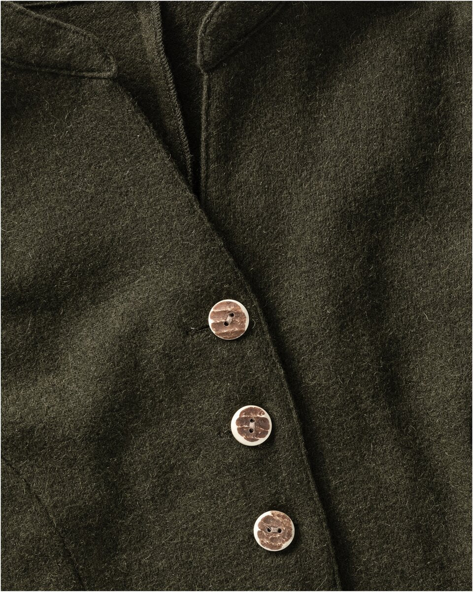 Luis Steindl Jersey dress with button placket (Olive)