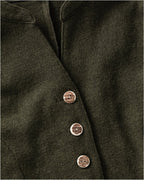 Luis Steindl Jersey dress with button placket (Olive)