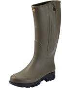 Parforce Rubber boots with zip and neoprene lining (Green)