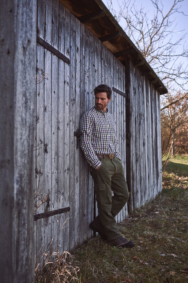 Parforce Buffalo leather trousers (Olive)