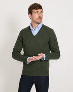Highmoor V sweater (Olive)