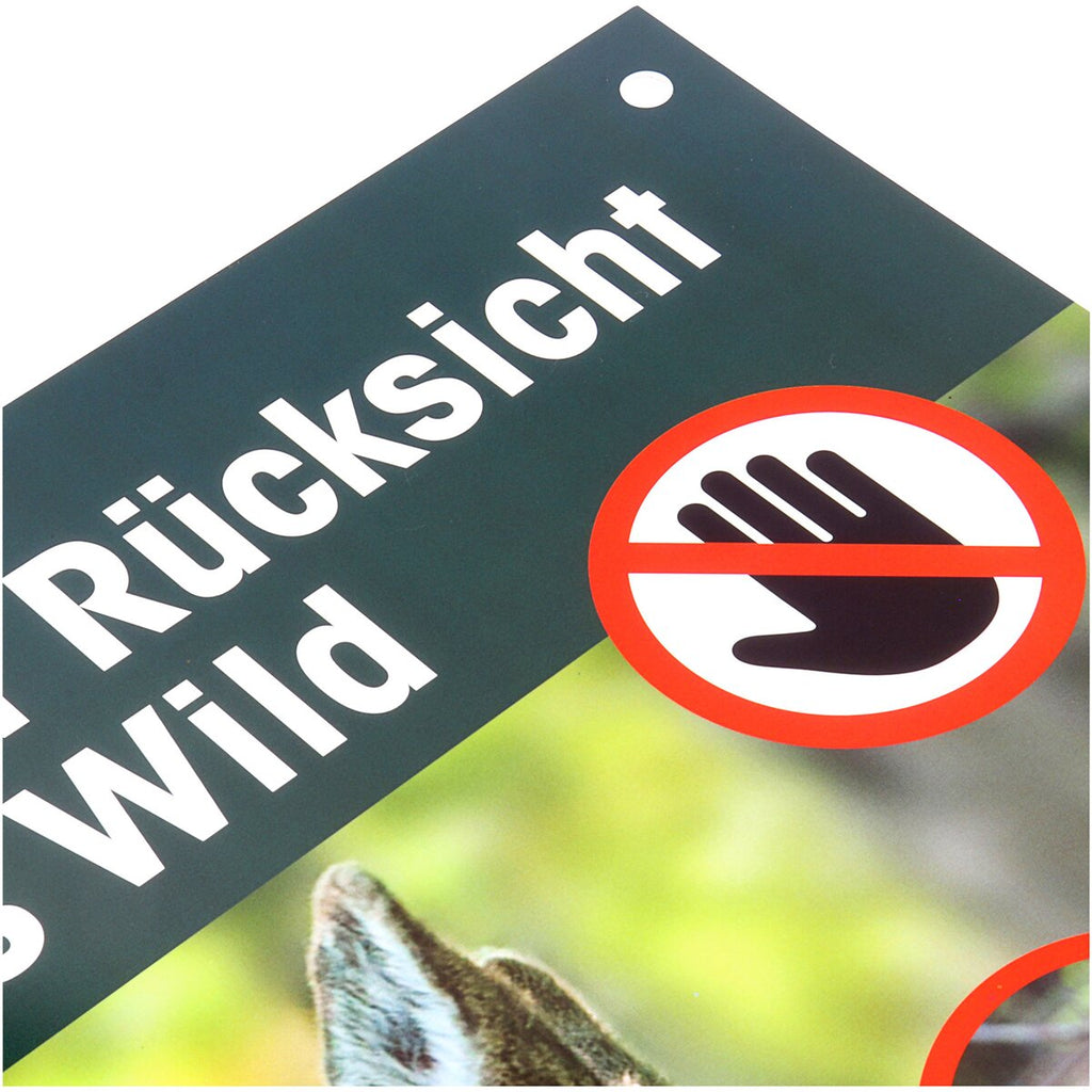 Waidgerechte Jagd Respect for wildlife sign – pack of 3