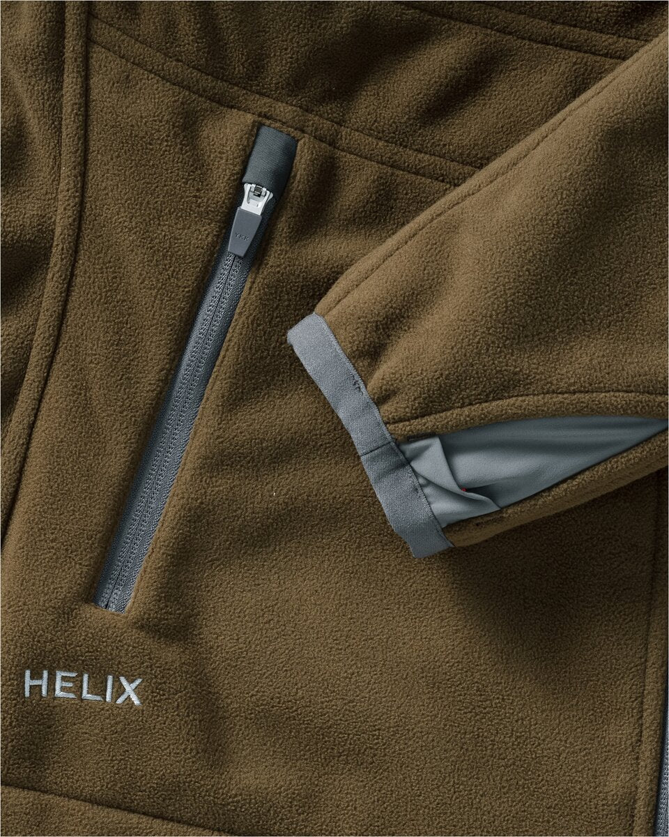 Merkel Gear Women's reversible fleece jacket HELIX (Olive/orange)