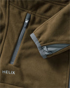 Merkel Gear Women's reversible fleece jacket HELIX (Olive/orange)