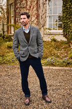 Highmoor Houndstooth jacket (Gray-Blue)
