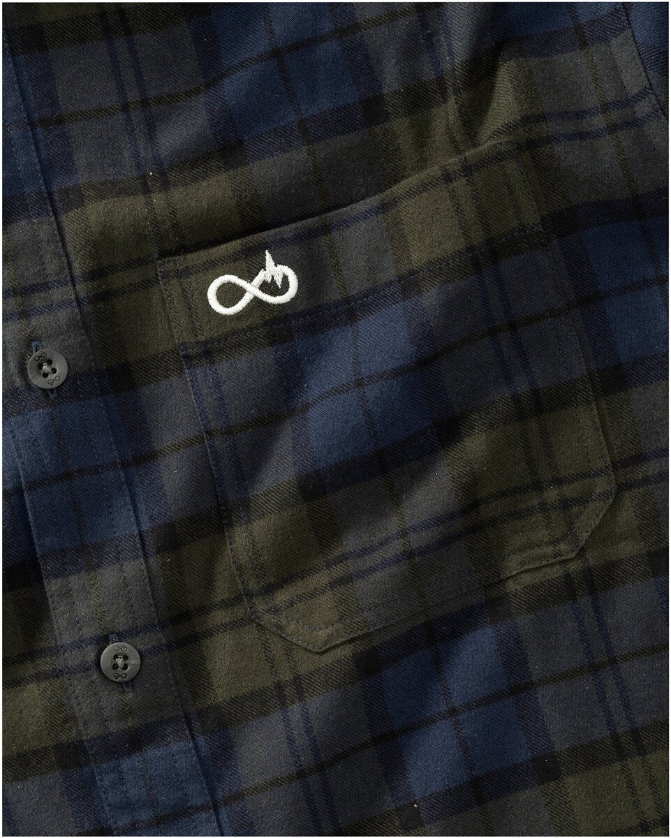 Merkel Gear Shirt Everyday Shirt (Olive/blue checkered)