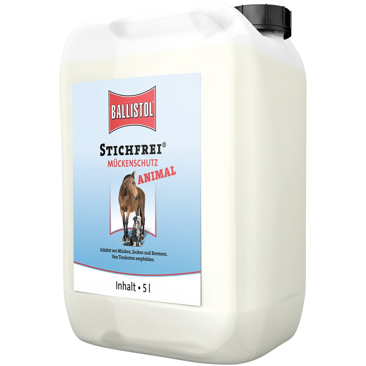 Отпугиватель насекомых BALLISTOL Insect repellent sting-free animal (канистра, 5 литров) 5 л