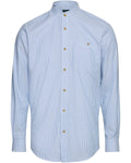 Luis Steindl Oxford shirt with stand-up collar (Blue White)