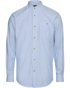 Luis Steindl Oxford shirt with stand-up collar (Blue White)