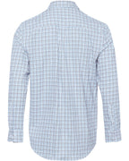 Highmoor Long-sleeved Tattersall check shirt (White blue)