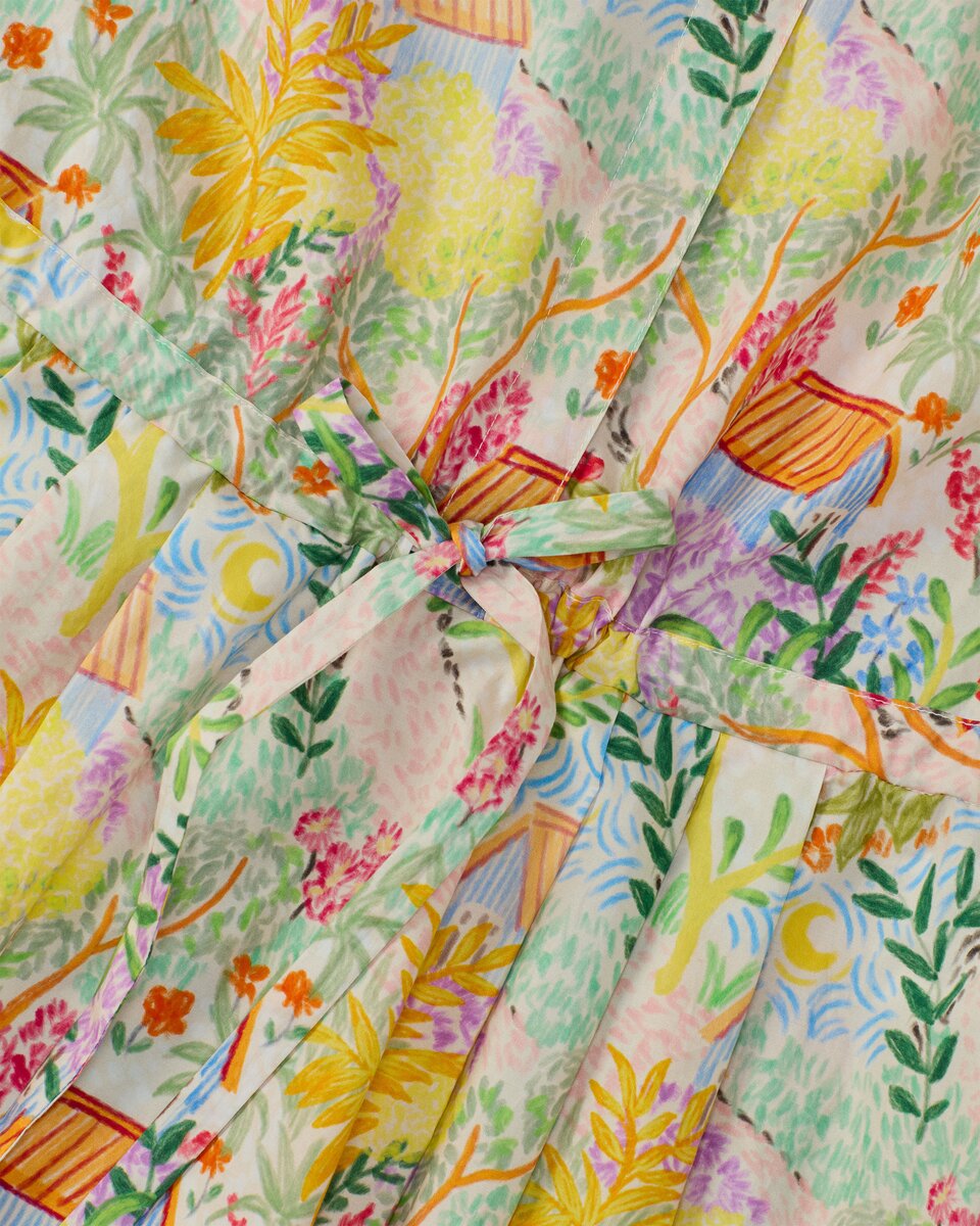 Reitmayer Dress with colorful cottage print (Colorful)