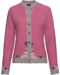 Luis Steindl Left cardigan with flowers (Rose/Gray)