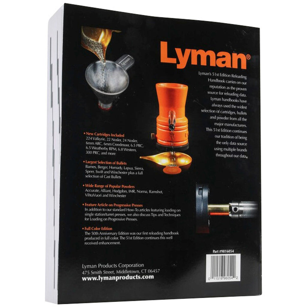 Lyman Book, reloading manual 51st edition