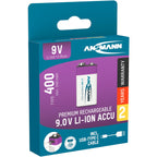 Ansmann Battery Li-Ion 9V E-Block – 1 piece