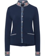 Reitmayer Cardigan with jacquard pattern (Blue)
