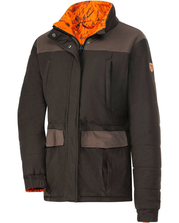 Parforce Women's reversible winter jacket Sphere (Signal orange/brown)