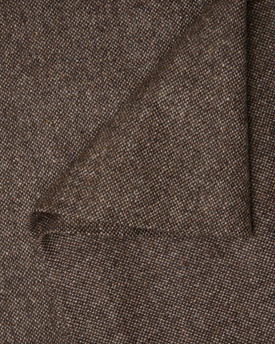 Highmoor Flared tweed skirt (Brown beige)
