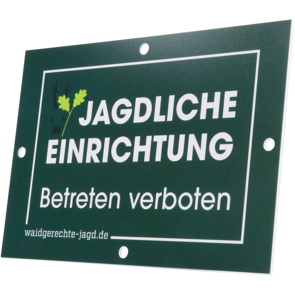 Waidgerechte Jagd Hunting equipment sign – pack of 10