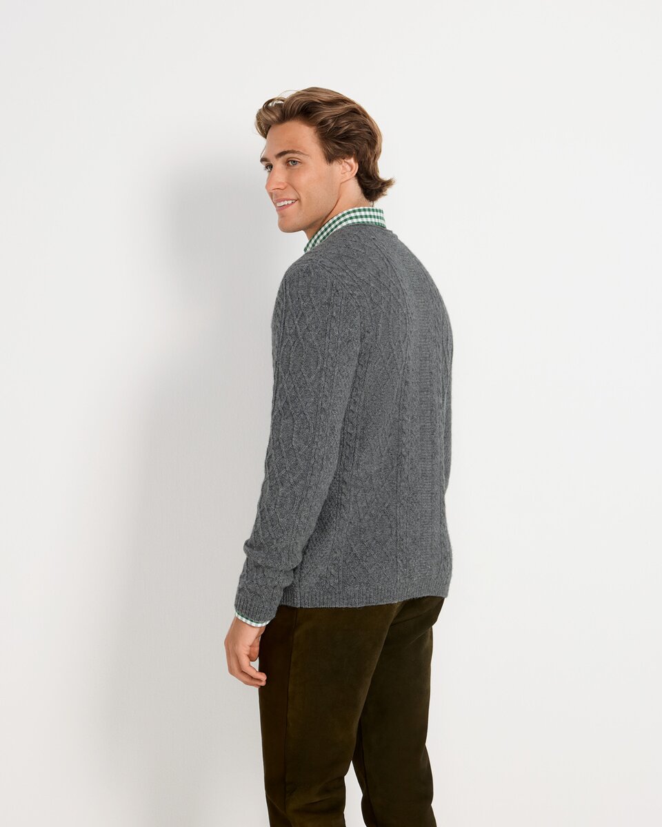 Luis Steindl Cable cardigan (Gray melange)