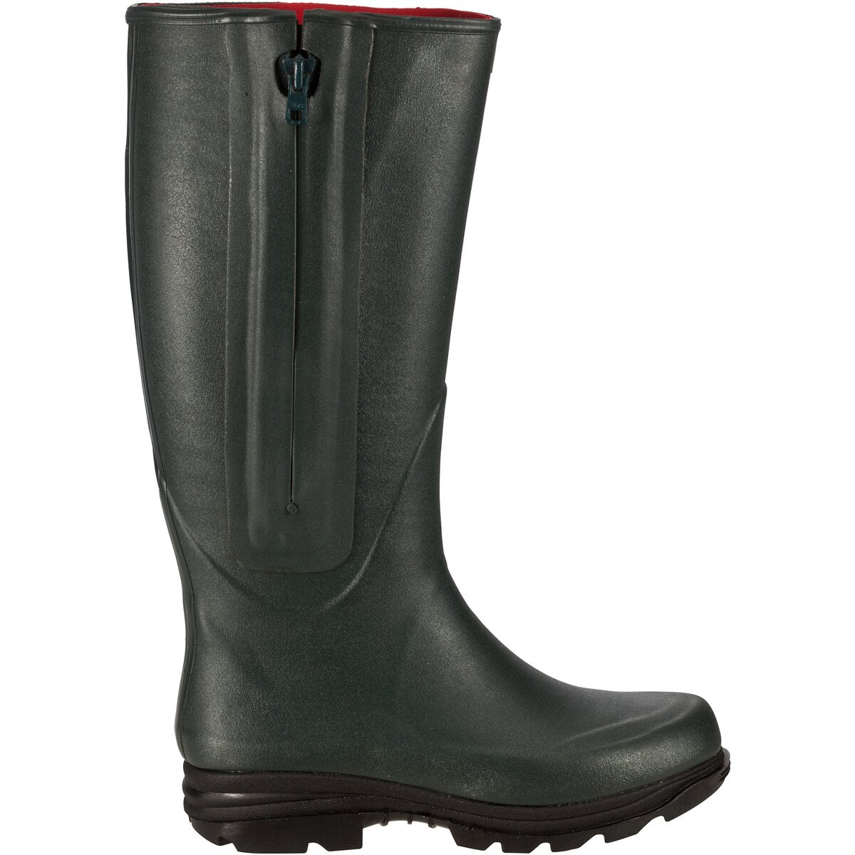 Parforce Rubber boots with zip and neoprene lining (Olive)