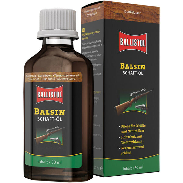 BALLISTOL Balsin shaft oil – dark brown (50 ml bottle) 0,05 l