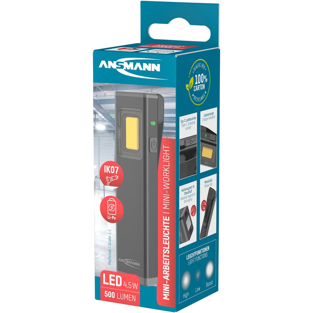 Ansmann Set - FL1100R spotlight & mini booster