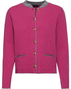 Luis Steindl Cardigan with box pleats (Pink/Gray)