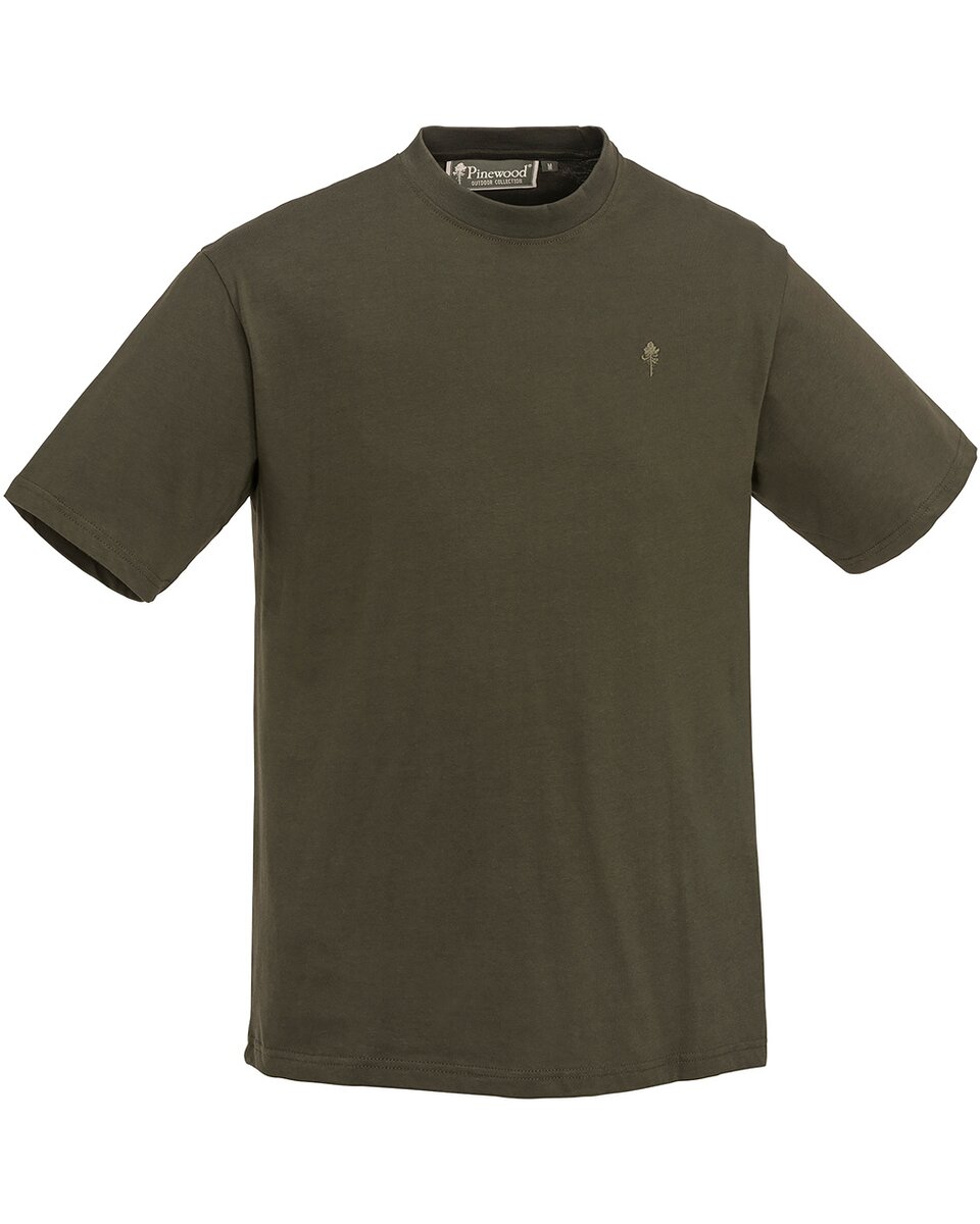 Pinewood T-shirts, 3-pack (Olive/brown/khaki)