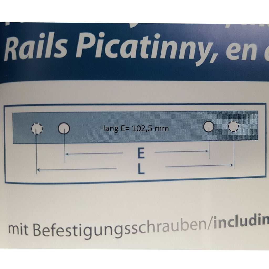 Sabatti Picatinny rail 0MOA (Long E=102.5mm)