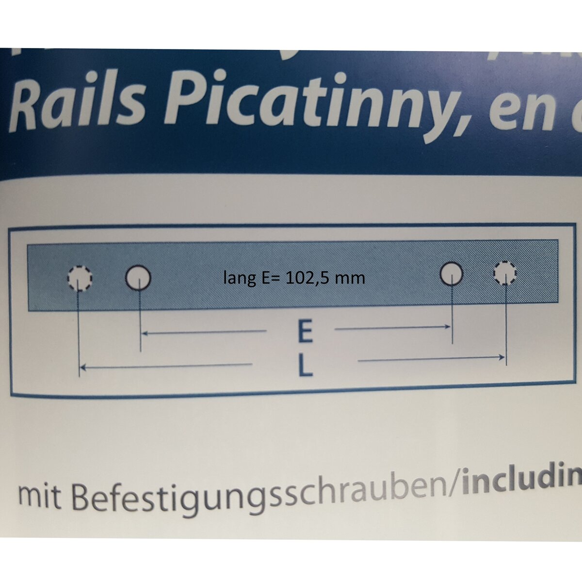 Sabatti Picatinny sliede 0MOA (garais E=102,5mm)