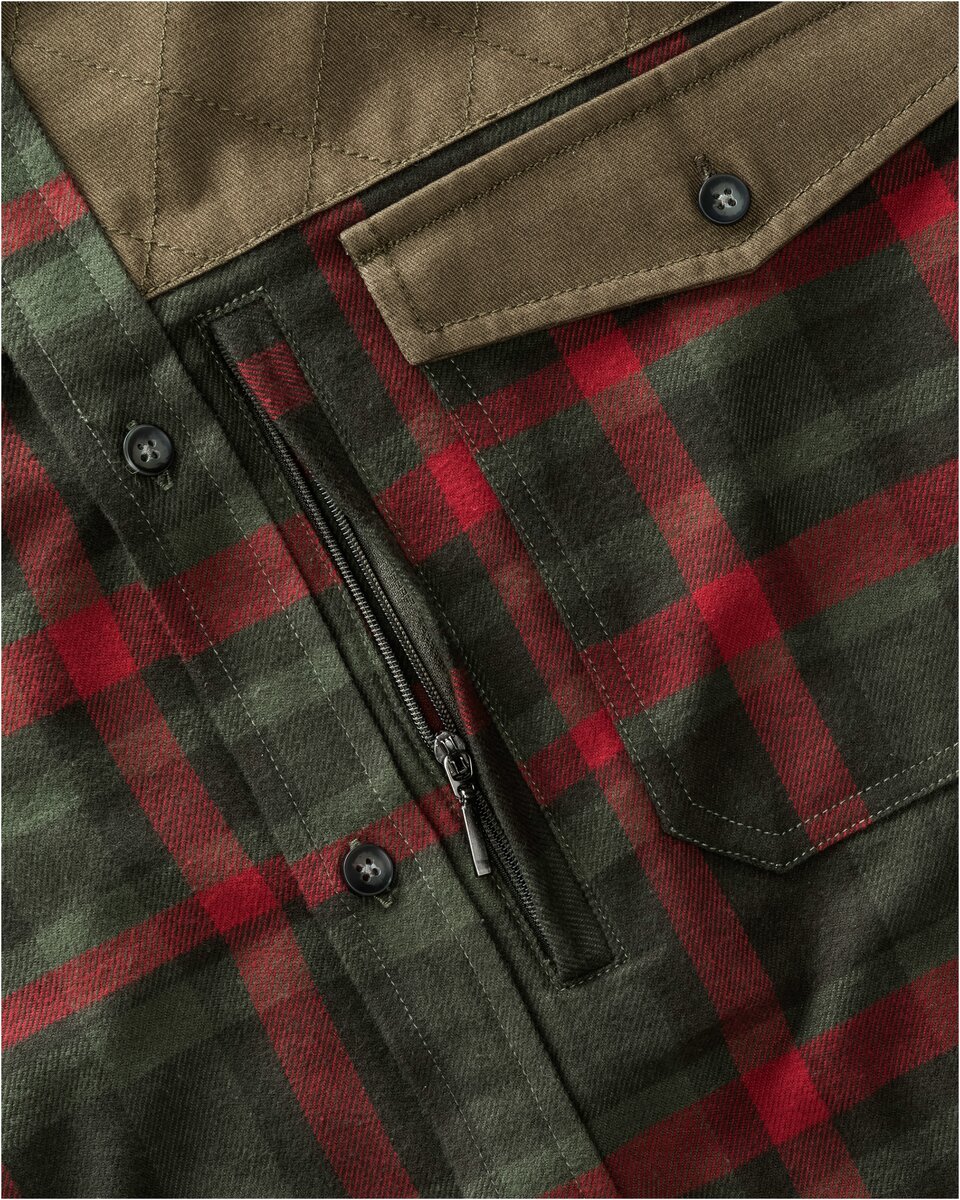 Parforce Spreewald hunting shirt (Olive/red checkered)