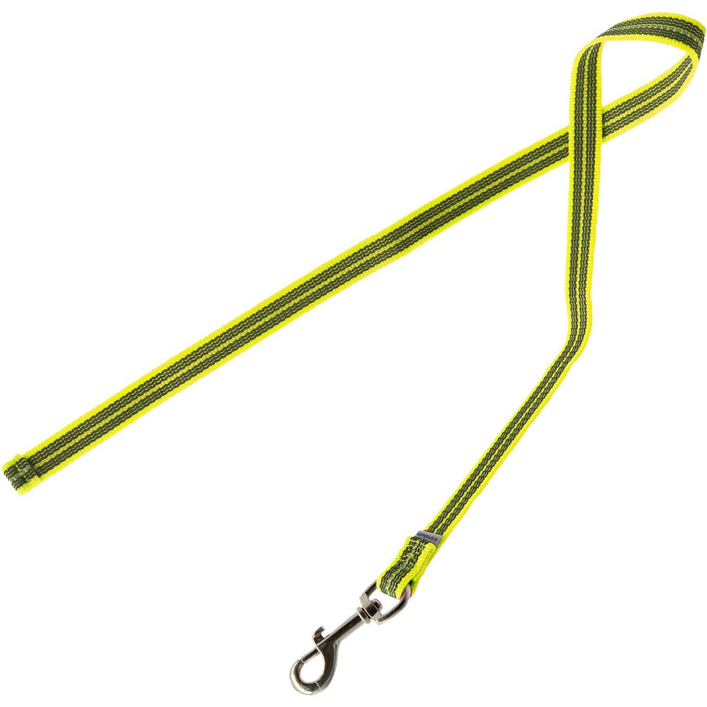 Sprenger Rubberized dog leash without hand strap (Signal yellow – length 1 m)
